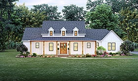 House Plan 41417 - Southern Style with 2350 Sq Ft, 4 Bed, 3 Bath, 1 ...