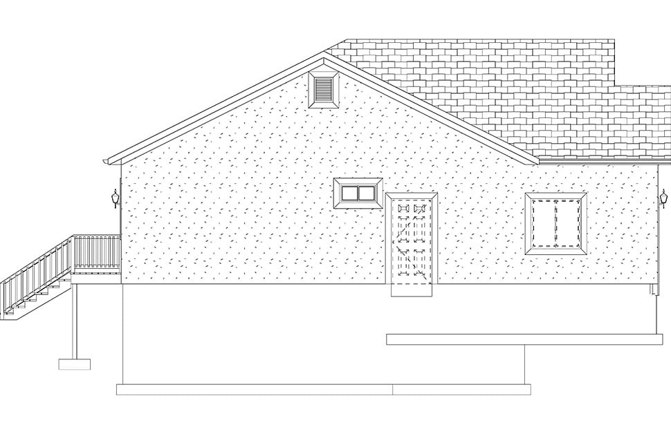 Ranch, Traditional Plan with 2560 Sq. Ft., 5 Bedrooms, 3 Bathrooms, 2 Car Garage Picture 20
