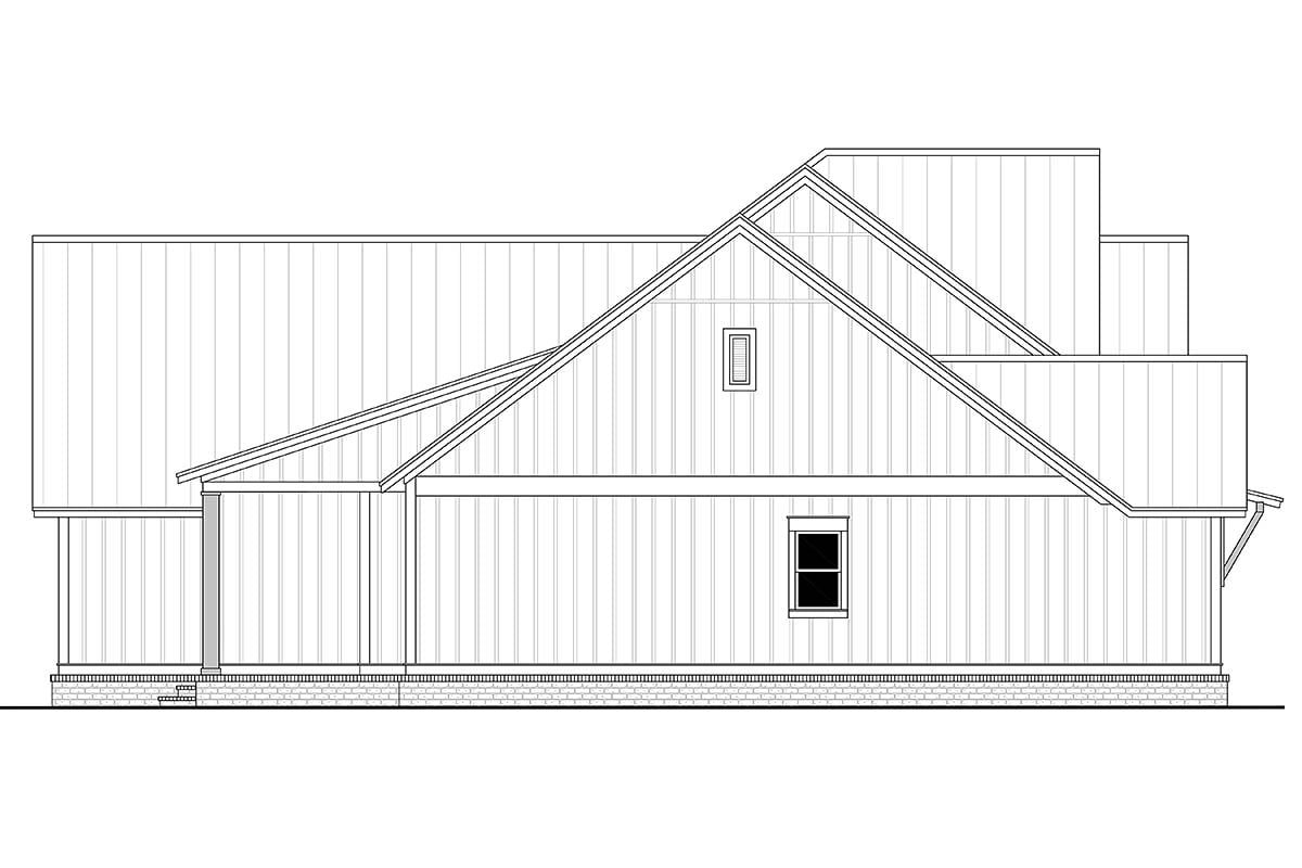 Country, Craftsman, Farmhouse Plan with 2553 Sq. Ft., 3 Bedrooms, 3 Bathrooms, 2 Car Garage Picture 3