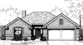 One-Story, Traditional House Plan 66075 with 3 Beds, 2 Baths, 2 Car Garage Elevation