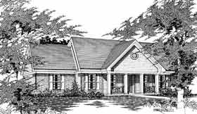 Ranch House Plan 91149 with 4 Beds, 2 Baths Elevation