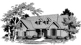 Country House Plan 91900 with 4 Beds, 3 Baths, 2 Car Garage Elevation