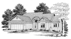 Country House Plan 92067 with 4 Beds, 3 Baths, 2 Car Garage Elevation
