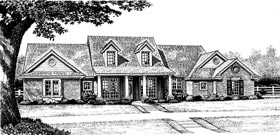 Country House Plan 97867 with 3 Beds, 3 Baths, 2 Car Garage Elevation