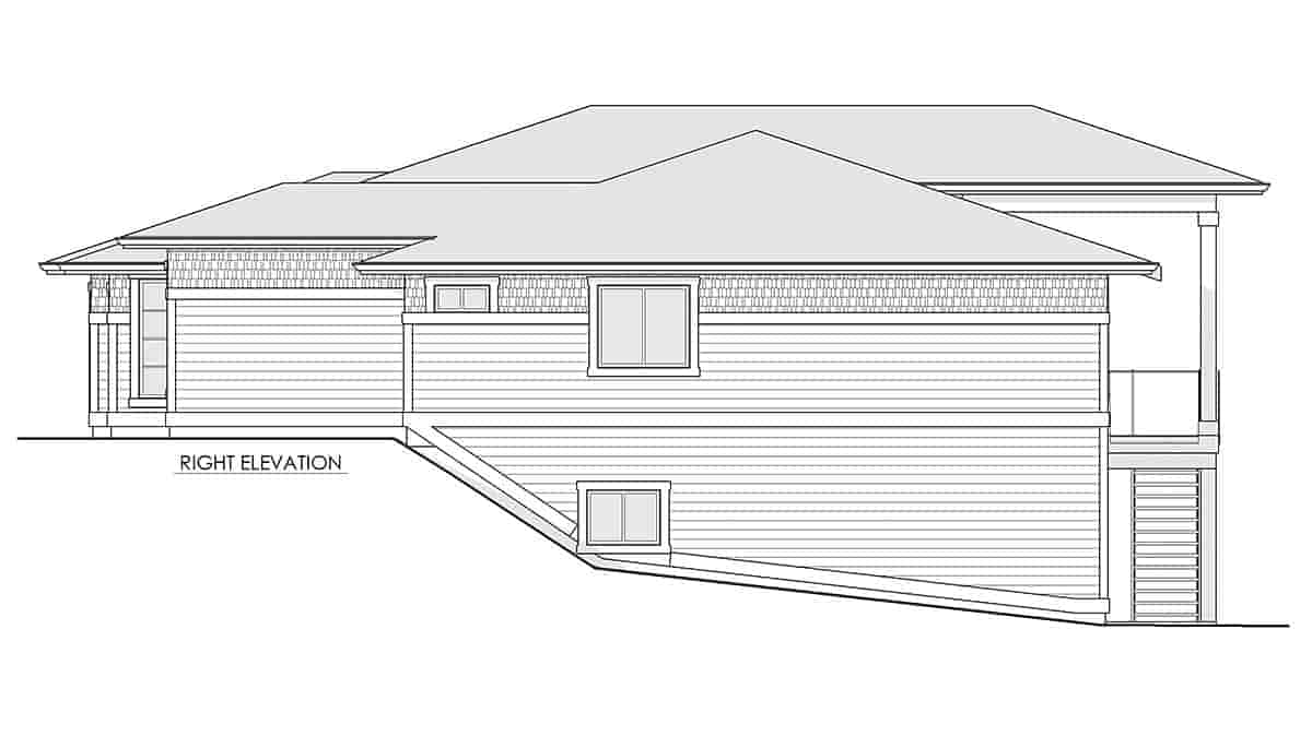 Contemporary, Modern, Prairie House Plan 100120 with 4 Beds, 4 Baths, 2 Car Garage Picture 1