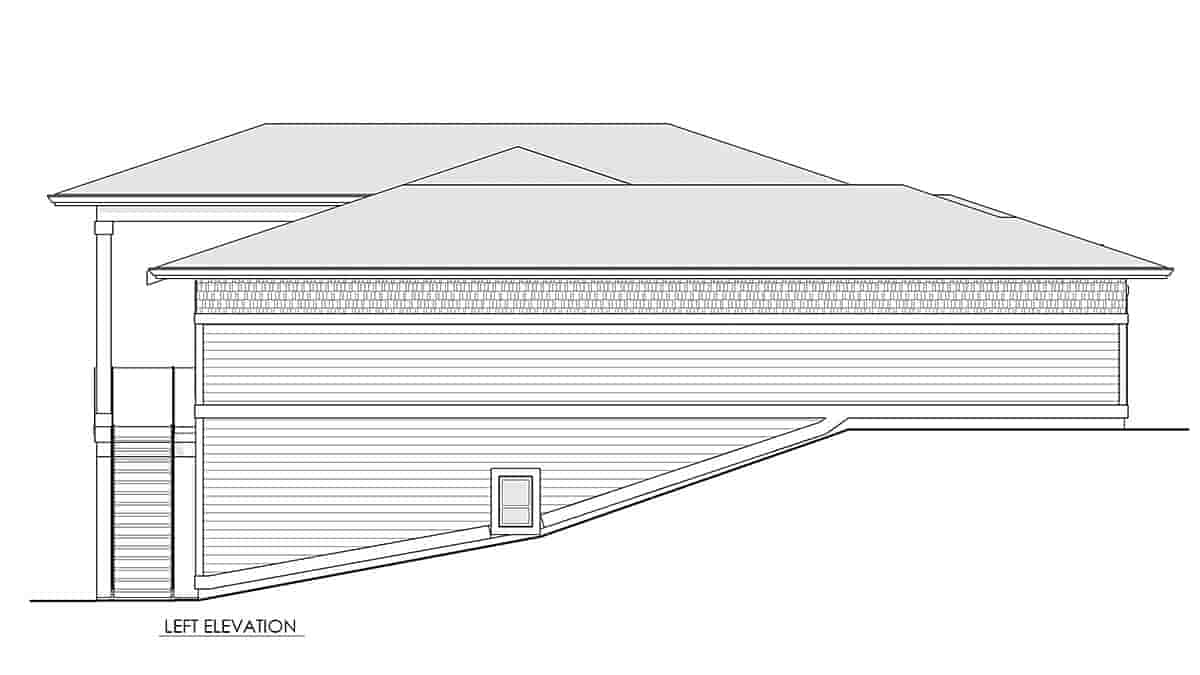 Contemporary, Modern, Prairie House Plan 100120 with 4 Beds, 4 Baths, 2 Car Garage Picture 2