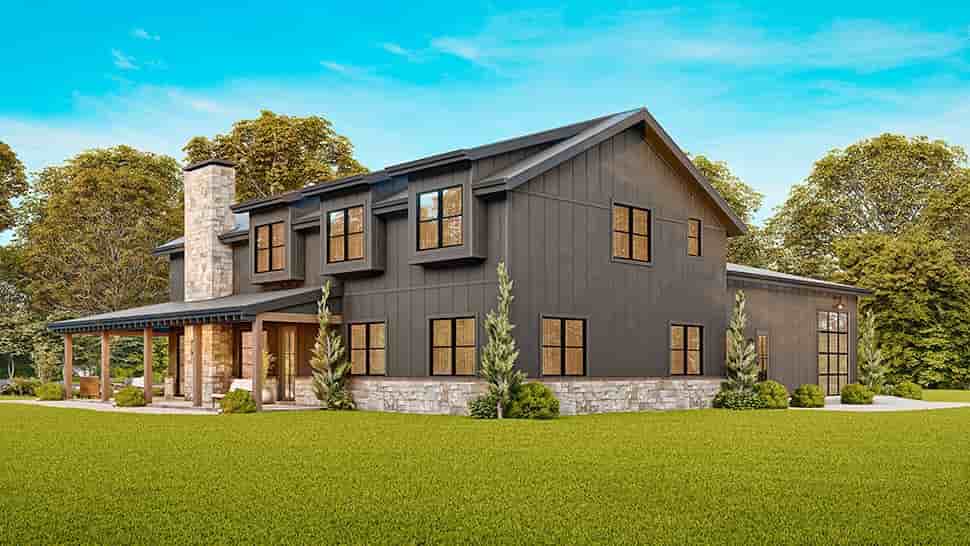 Barndominium, Contemporary, Country, Farmhouse House Plan 100200 with 3 Beds, 3 Baths, 3 Car Garage Picture 26