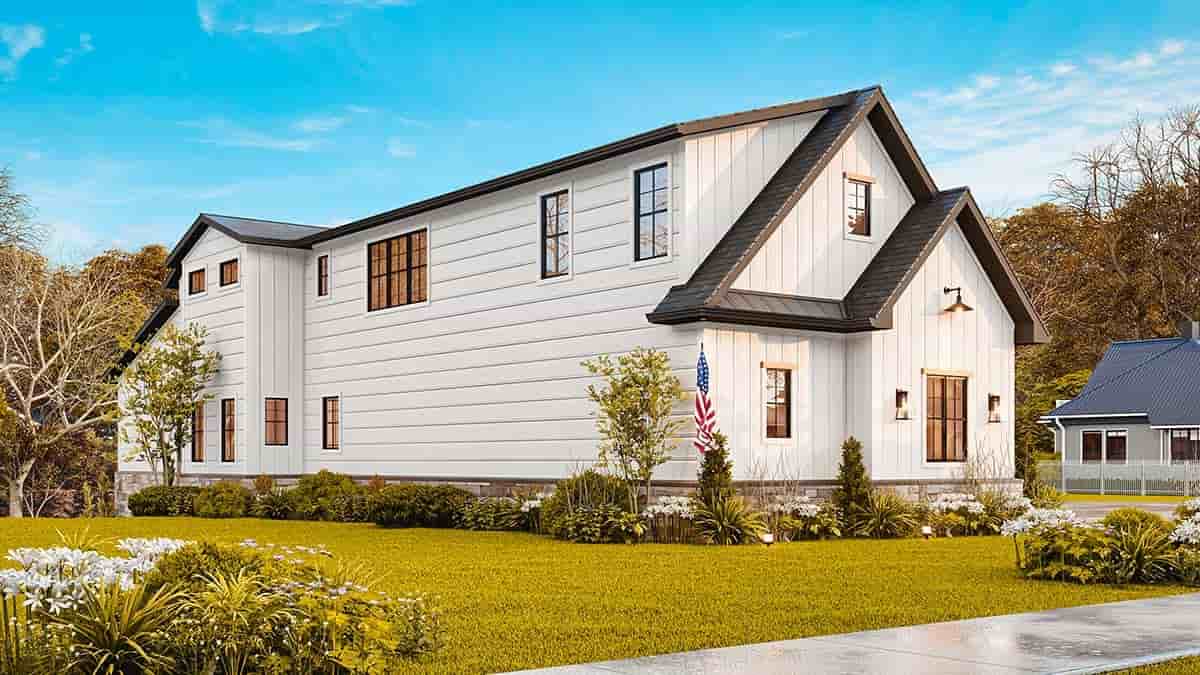 Contemporary, Craftsman, Farmhouse House Plan 100206 with 3 Beds, 4 Baths, 3 Car Garage Picture 2