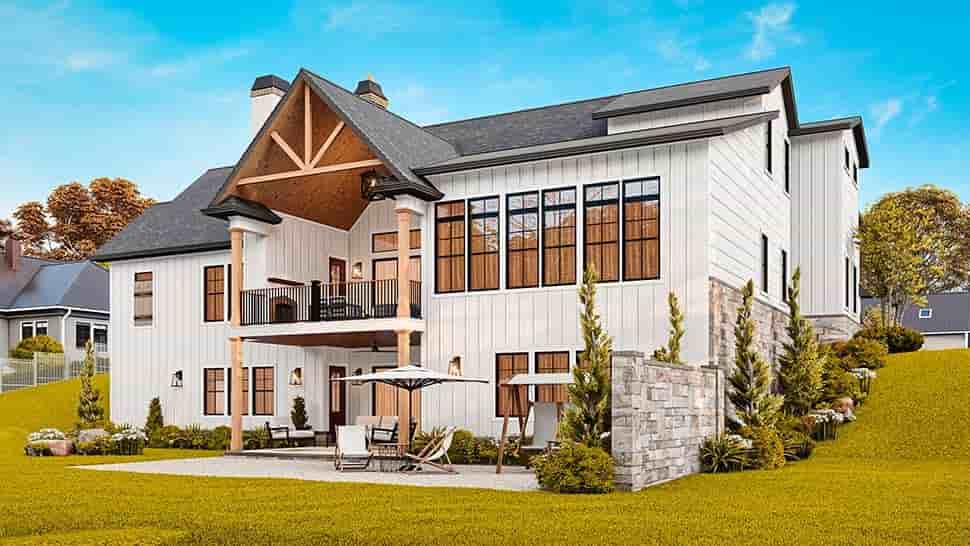 Contemporary, Craftsman, Farmhouse House Plan 100206 with 3 Beds, 4 Baths, 3 Car Garage Picture 6