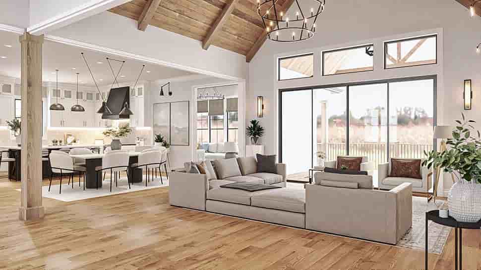 Contemporary, Craftsman, Farmhouse House Plan 100206 with 3 Beds, 4 Baths, 3 Car Garage Picture 8