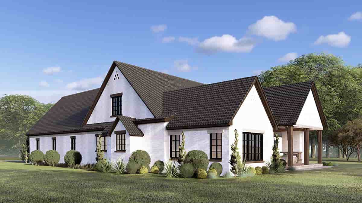 Craftsman, European, French Country House Plan 100405 with 4 Beds, 5 Baths, 2 Car Garage Picture 1