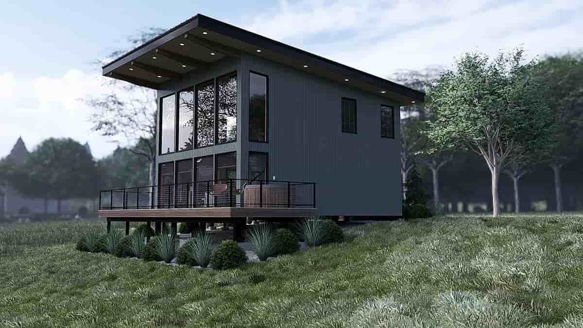 Contemporary, Modern House Plan 100412 with 1 Beds, 1 Baths Picture 1