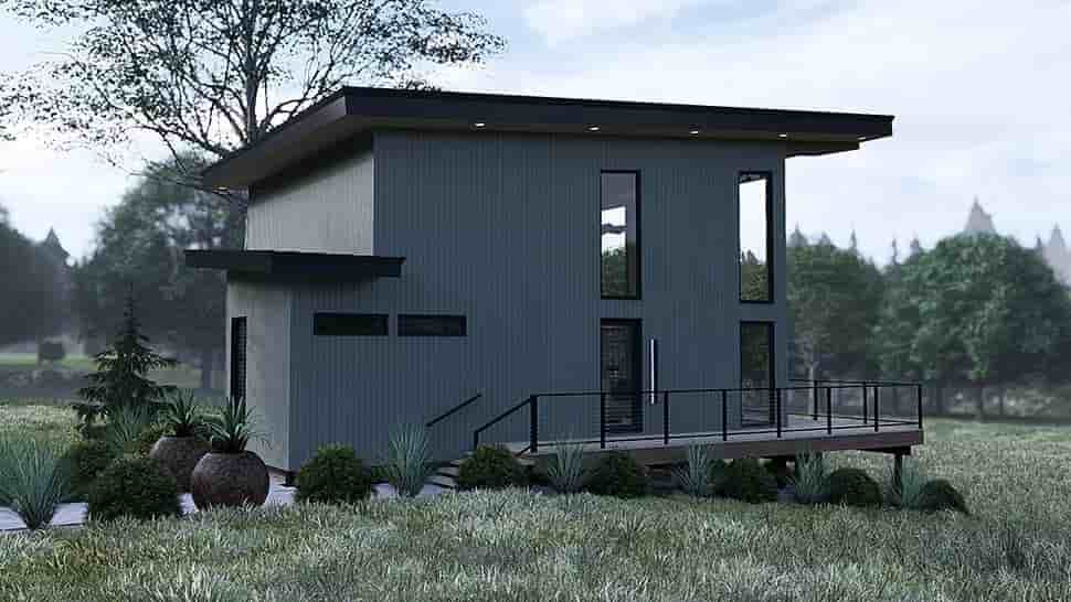 Contemporary, Modern House Plan 100412 with 1 Beds, 1 Baths Picture 3