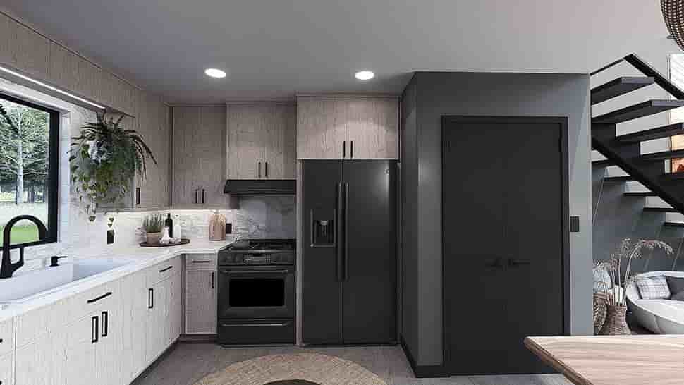 Contemporary, Modern House Plan 100412 with 1 Beds, 1 Baths Picture 6