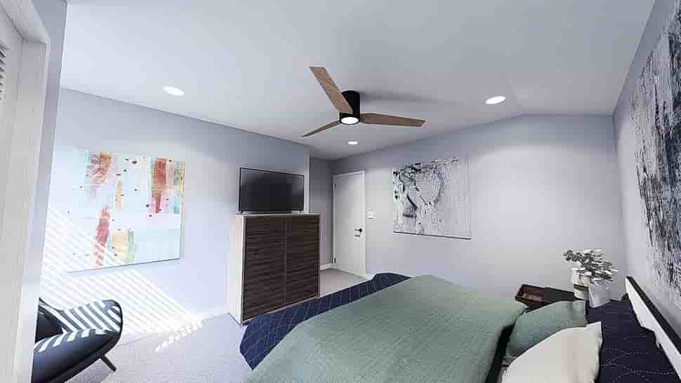Modern House Plan 100413 with 3 Beds, 2 Baths, 1 Car Garage Picture 11