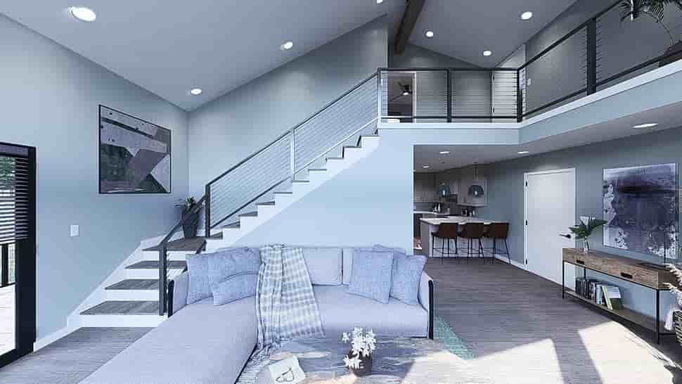 Modern House Plan 100413 with 3 Beds, 2 Baths, 1 Car Garage Picture 4