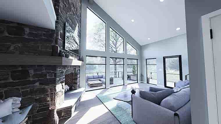 Modern House Plan 100413 with 3 Beds, 2 Baths, 1 Car Garage Picture 5