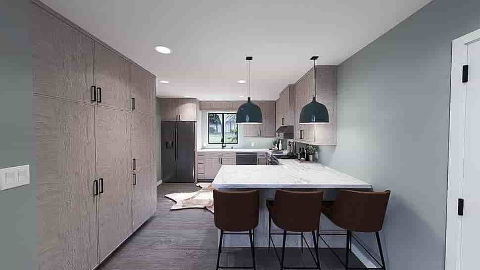 Modern House Plan 100413 with 3 Beds, 2 Baths, 1 Car Garage Picture 6