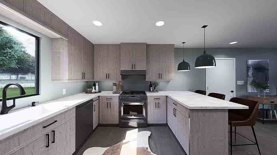 Modern House Plan 100413 with 3 Beds, 2 Baths, 1 Car Garage Picture 7