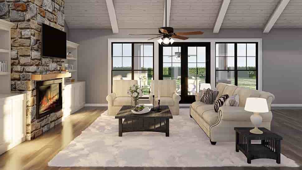 Country, Craftsman, Farmhouse, Southern House Plan 100415 with 3 Beds, 4 Baths, 3 Car Garage Picture 7