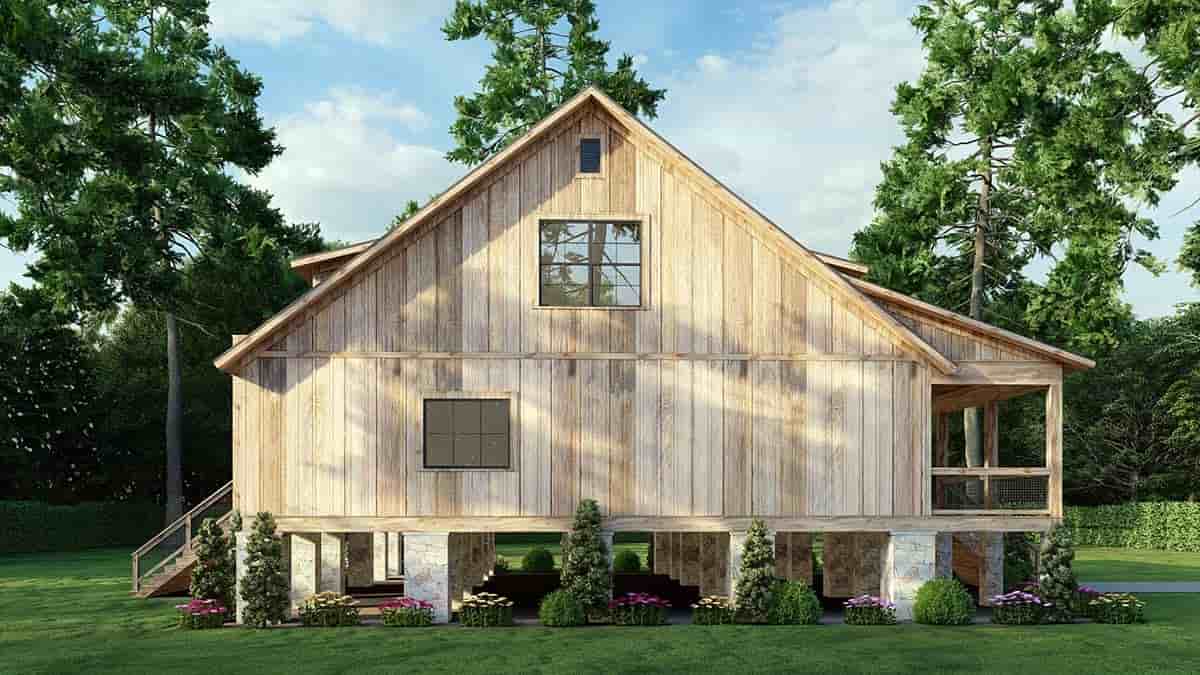 Cabin, Cottage House Plan 100417 with 3 Beds, 3 Baths Picture 2