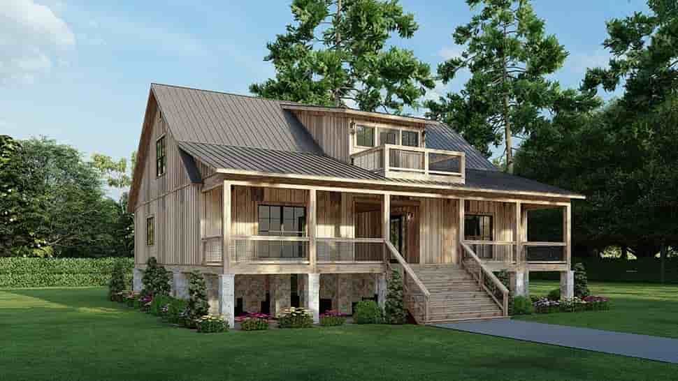 Cabin, Cottage House Plan 100417 with 3 Beds, 3 Baths Picture 3