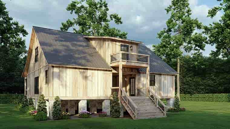 Cabin, Cottage House Plan 100417 with 3 Beds, 3 Baths Picture 5