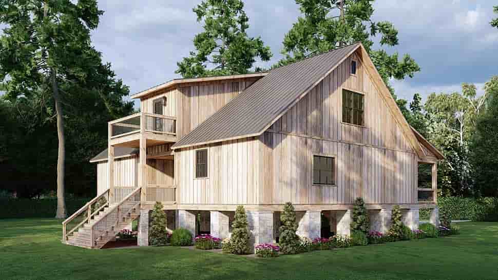 Cabin, Cottage House Plan 100417 with 3 Beds, 3 Baths Picture 6
