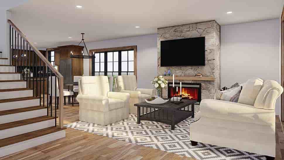 Cabin, Cottage House Plan 100417 with 3 Beds, 3 Baths Picture 7