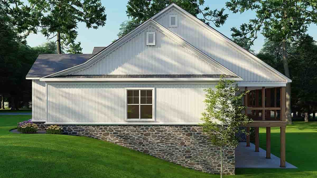 Country, Farmhouse House Plan 100418 with 4 Beds, 4 Baths, 2 Car Garage Picture 1