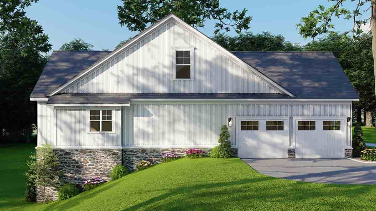 Country, Farmhouse House Plan 100418 with 4 Beds, 4 Baths, 2 Car Garage Picture 2