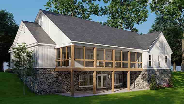 Country, Farmhouse House Plan 100418 with 4 Beds, 4 Baths, 2 Car Garage Picture 5