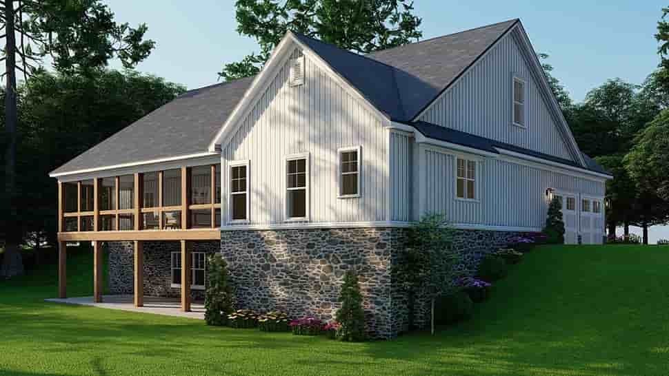 Country, Farmhouse House Plan 100418 with 4 Beds, 4 Baths, 2 Car Garage Picture 6