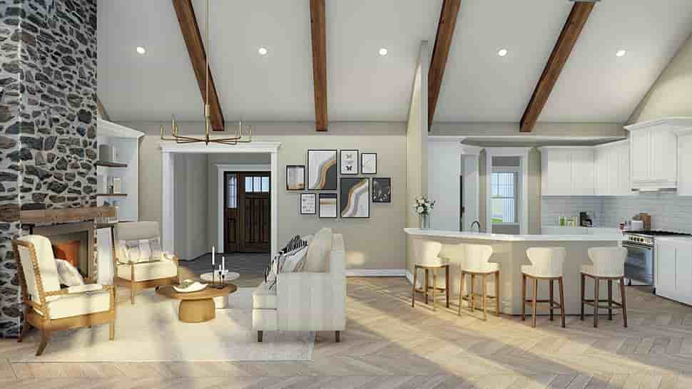 Country, Farmhouse House Plan 100418 with 4 Beds, 4 Baths, 2 Car Garage Picture 7