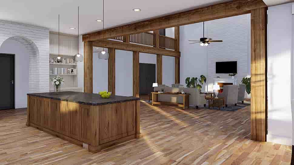 Country, Craftsman, Farmhouse, Traditional House Plan 100419 with 5 Beds, 7 Baths, 4 Car Garage Picture 10