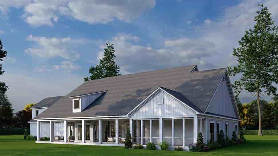 Country, Craftsman, Farmhouse, Traditional House Plan 100419 with 5 Beds, 7 Baths, 4 Car Garage Picture 6