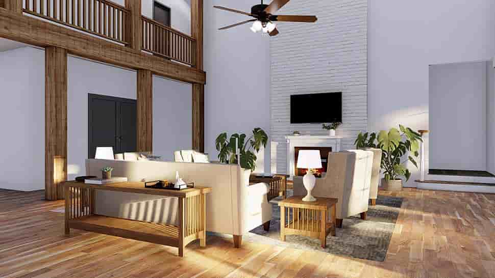 Country, Craftsman, Farmhouse, Traditional House Plan 100419 with 5 Beds, 7 Baths, 4 Car Garage Picture 7