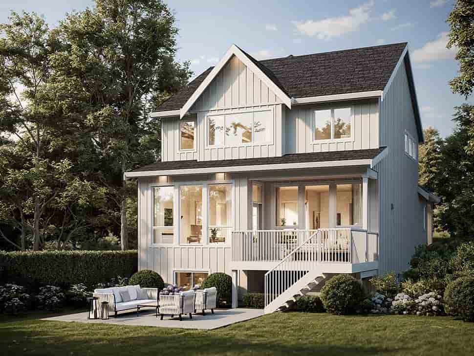 Coastal, Country, Farmhouse, Traditional House Plan 100510 with 3 Beds, 3 Baths, 2 Car Garage Picture 4