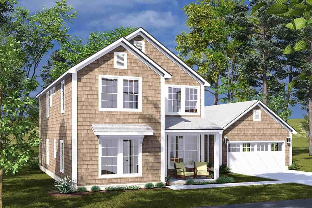 Farmhouse, Traditional House Plan 100604 with 4 Beds, 4 Baths, 2 Car Garage Picture 2