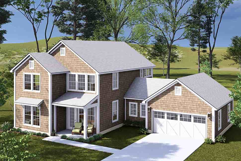Farmhouse, Traditional House Plan 100604 with 4 Beds, 4 Baths, 2 Car Garage Picture 3