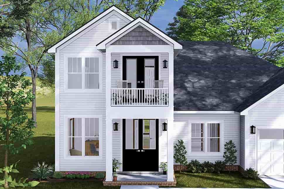 Cottage, Farmhouse, Traditional House Plan 100605 with 3 Beds, 3 Baths, 2 Car Garage Picture 4
