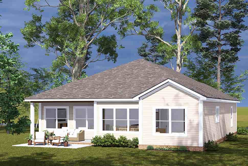 Cottage, Country, Craftsman, Ranch, Traditional House Plan 100606 with 3 Beds, 2 Baths, 2 Car Garage Picture 4