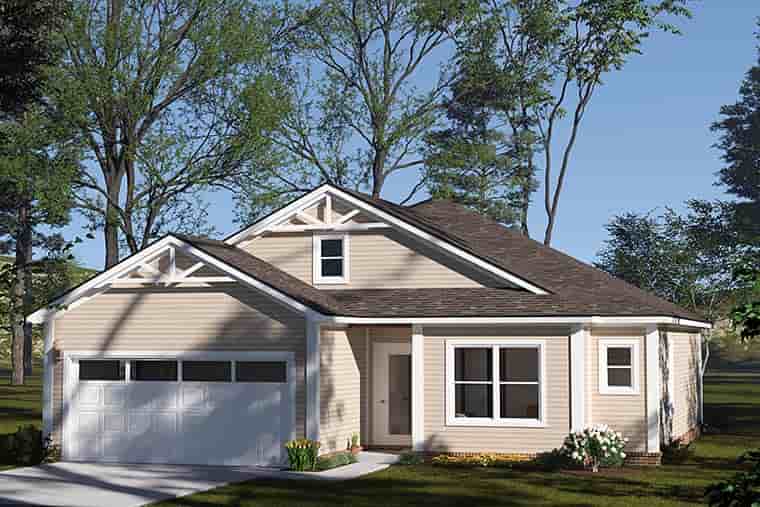 Cottage, Country, Craftsman, Ranch, Traditional House Plan 100606 with 3 Beds, 2 Baths, 2 Car Garage Picture 5