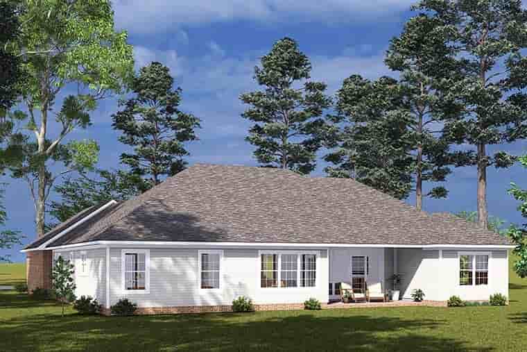 Ranch, Traditional House Plan 100608 with 4 Beds, 4 Baths, 2 Car Garage Picture 5