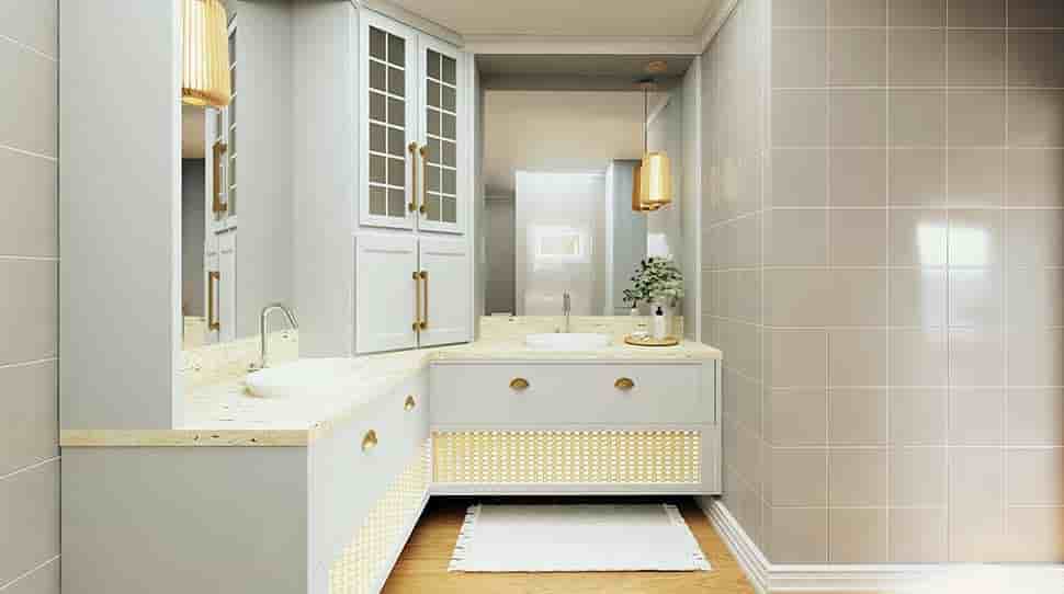Contemporary, Country House Plan 100708 with 1 Beds, 2 Baths, 2 Car Garage Picture 13