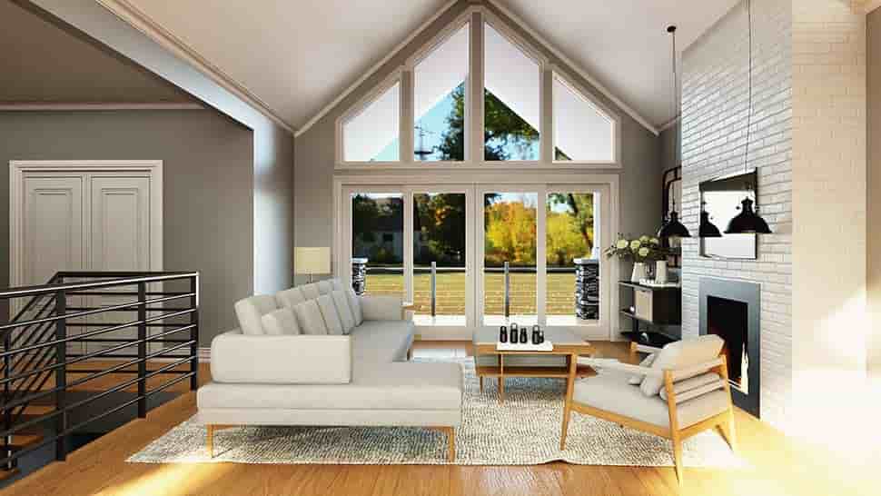 Contemporary, Country House Plan 100708 with 1 Beds, 2 Baths, 2 Car Garage Picture 6