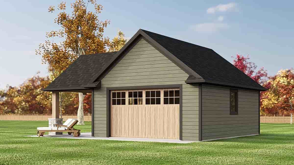 Country, Craftsman, Traditional 1 Car Garage Plan 100709 Picture 1