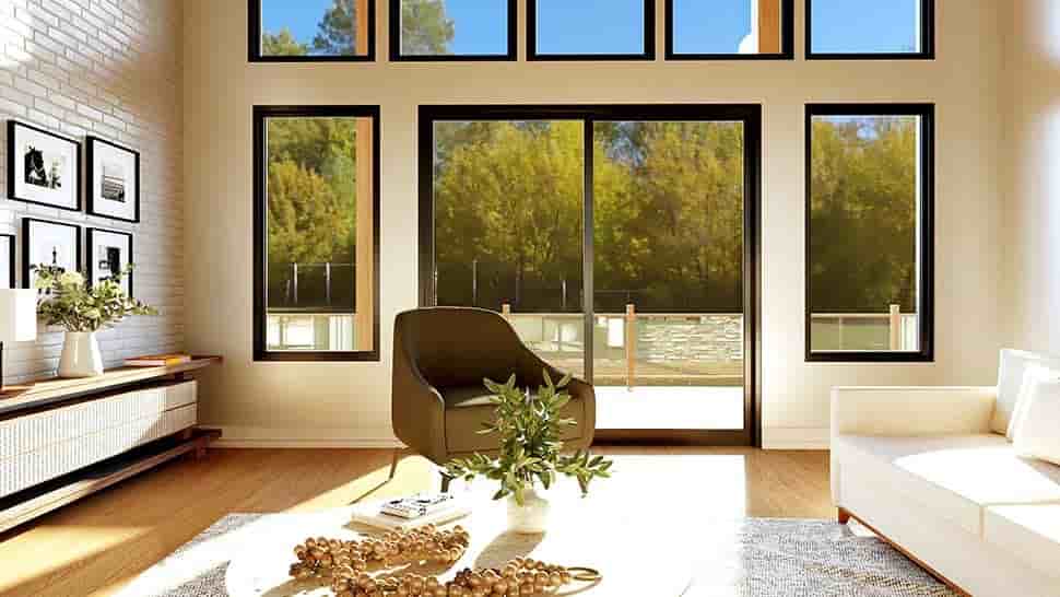 Coastal, Contemporary, Modern House Plan 100710 with 2 Beds, 2 Baths, 2 Car Garage Picture 4