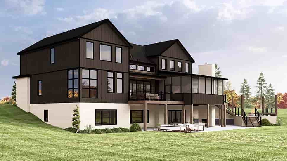 Contemporary, Farmhouse House Plan 100711 with 4 Beds, 5 Baths, 3 Car Garage Picture 4