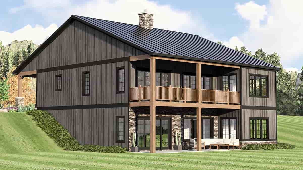 Country House Plan 100714 with 1 Beds, 2 Baths, 2 Car Garage Picture 1